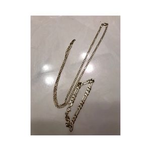 14KT necklace and bracelet